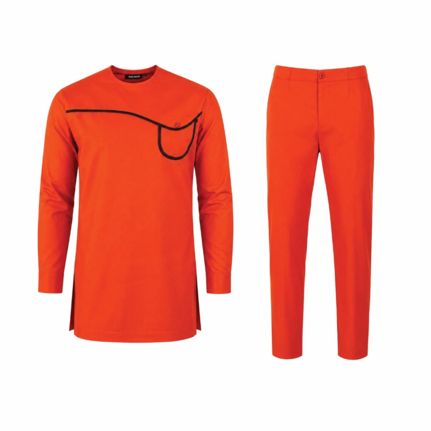 Orange Tunic and Trouser Set